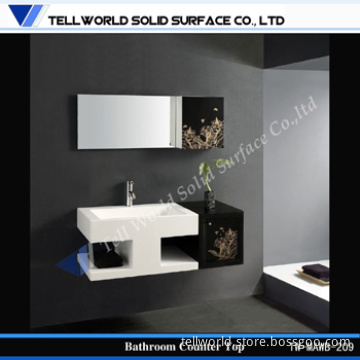 Contemporary Wash Basin with Solid Surface Material